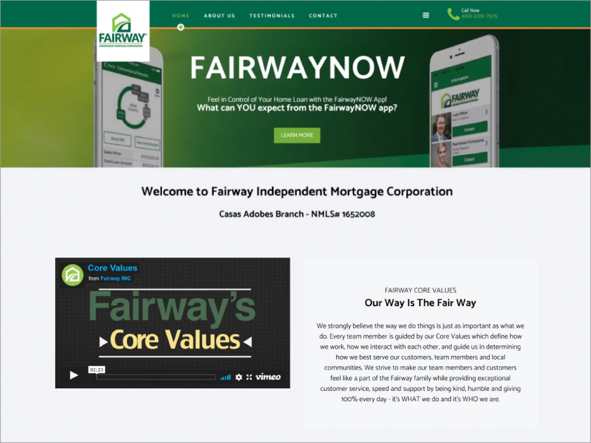 Fairway Independent Mortgage Corporation | Affordable Web Portfolio