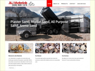 J&amp;J Materials - Plaster and Sand | Affordable Web Portfolio