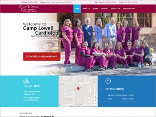 Camp Lowell Cardiology | Affordable Web Portfolio